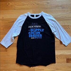 Jack White 2022 Supply Chain Tour Concert Baseball Shirt — size Large — Unworn!